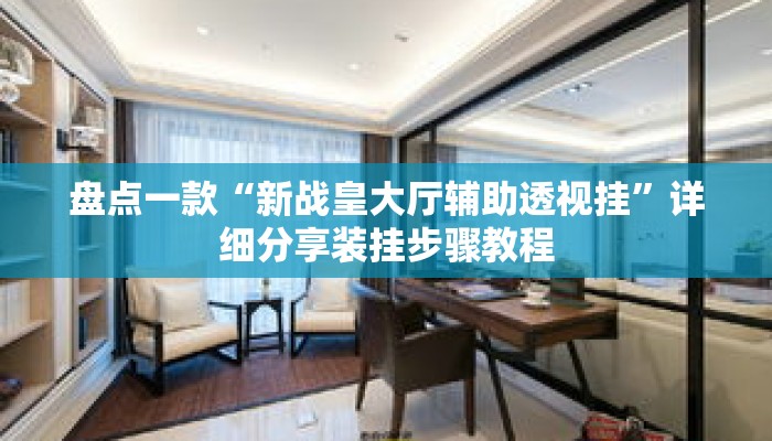 盘点一款“新战皇大厅辅助透视挂”详细分享装挂步骤教程