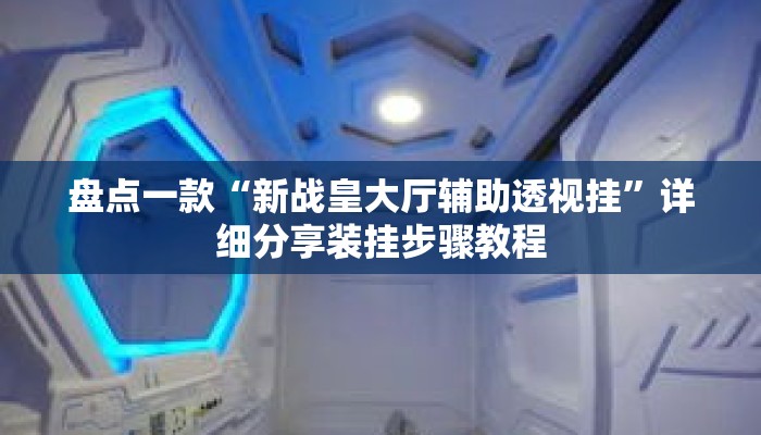 盘点一款“新战皇大厅辅助透视挂”详细分享装挂步骤教程