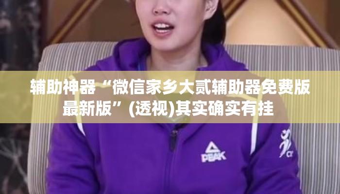 辅助神器“微信家乡大贰辅助器免费版最新版”(透视)其实确实有挂 