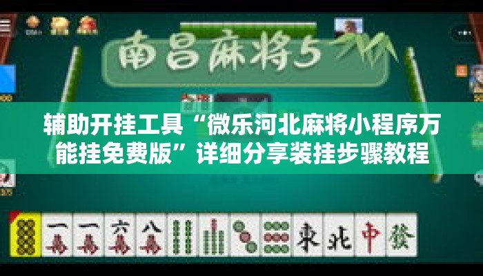 辅助开挂工具“微乐河北麻将小程序万能挂免费版”详细分享装挂步骤教程