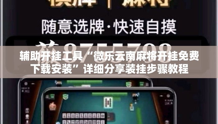 辅助开挂工具“微乐云南麻将开挂免费下载安装	”详细分享装挂步骤教程