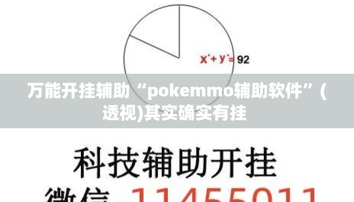 万能开挂辅助“pokemmo辅助软件”(透视)其实确实有挂 