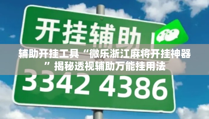 辅助开挂工具“微乐浙江麻将开挂神器”揭秘透视辅助万能挂用法