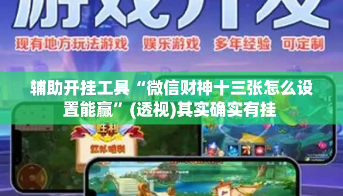 辅助开挂工具“微信财神十三张怎么设置能赢”(透视)其实确实有挂 