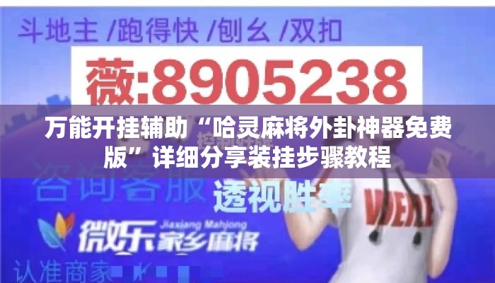 万能开挂辅助“哈灵麻将外卦神器免费版”详细分享装挂步骤教程