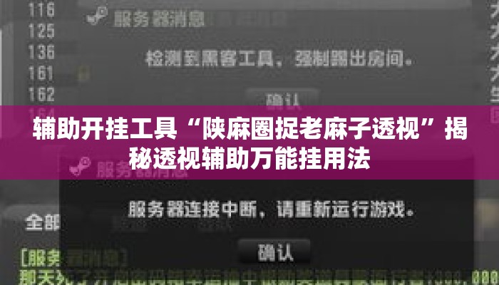 辅助开挂工具“陕麻圈捉老麻子透视	”揭秘透视辅助万能挂用法