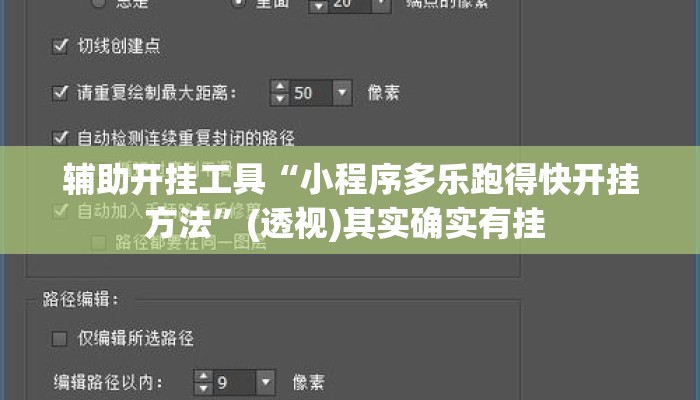 辅助开挂工具“小程序多乐跑得快开挂方法”(透视)其实确实有挂 