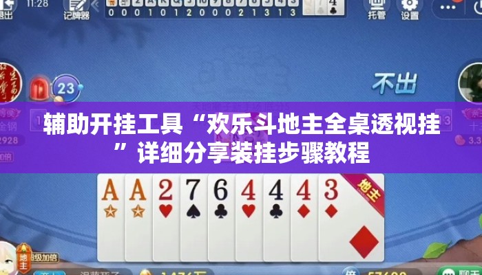 辅助开挂工具“欢乐斗地主全桌透视挂	”详细分享装挂步骤教程