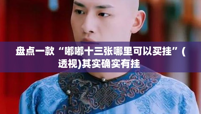 盘点一款“嘟嘟十三张哪里可以买挂”(透视)其实确实有挂 