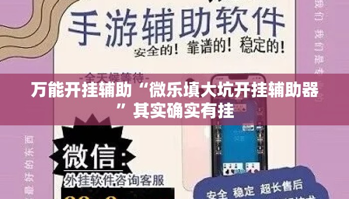 万能开挂辅助“微乐填大坑开挂辅助器	”其实确实有挂
