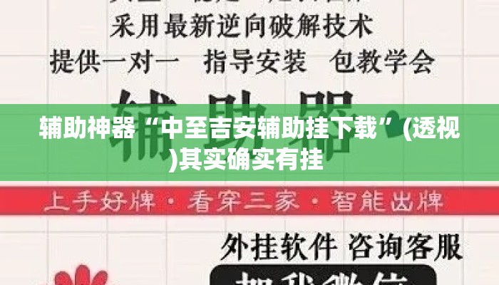 辅助神器“中至吉安辅助挂下载	”(透视)其实确实有挂 
