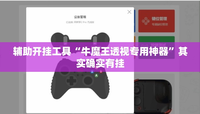 辅助开挂工具“牛魔王透视专用神器”其实确实有挂