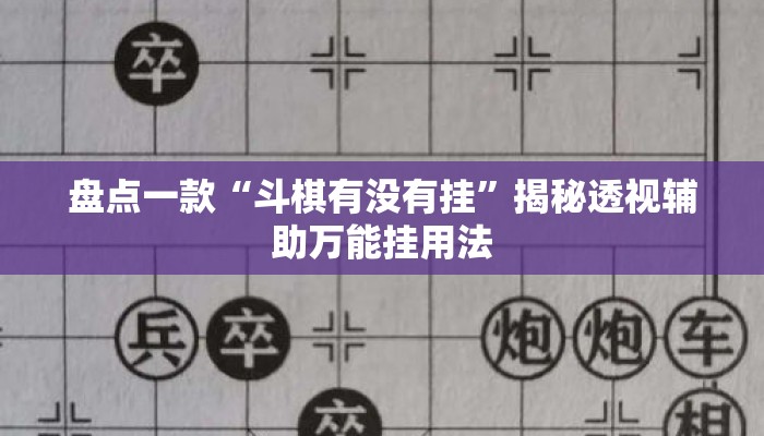 盘点一款“斗棋有没有挂”揭秘透视辅助万能挂用法