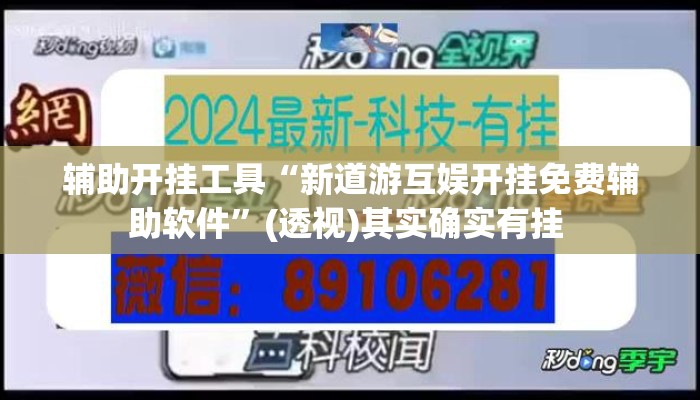 辅助开挂工具“新道游互娱开挂免费辅助软件”(透视)其实确实有挂 