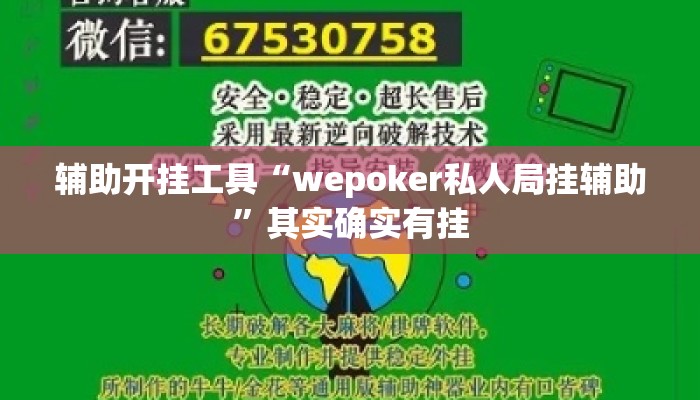 辅助开挂工具“wepoker私人局挂辅助”其实确实有挂