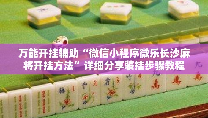 万能开挂辅助“微信小程序微乐长沙麻将开挂方法	”详细分享装挂步骤教程