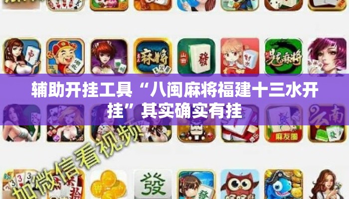 辅助开挂工具“八闽麻将福建十三水开挂”其实确实有挂