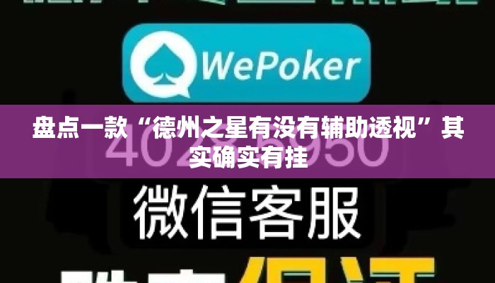 盘点一款“德州之星有没有辅助透视	”其实确实有挂