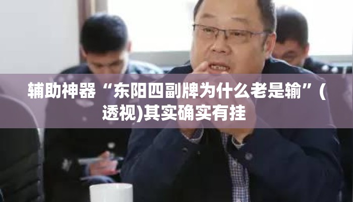 辅助神器“东阳四副牌为什么老是输	”(透视)其实确实有挂 