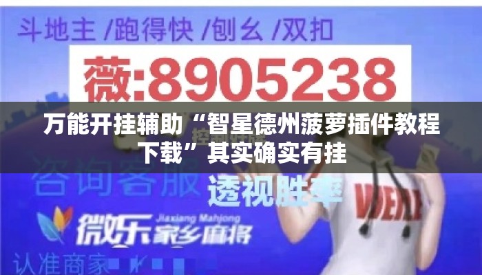 万能开挂辅助“智星德州菠萝插件教程下载	”其实确实有挂