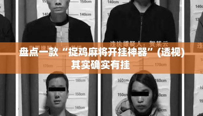 盘点一款“捉鸡麻将开挂神器”(透视)其实确实有挂 