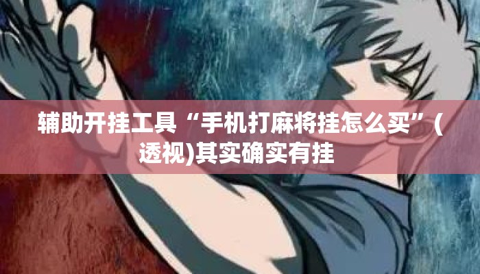 辅助开挂工具“手机打麻将挂怎么买”(透视)其实确实有挂 