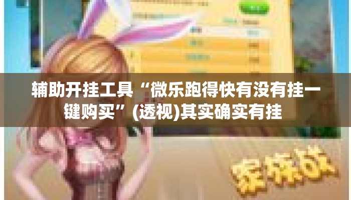辅助开挂工具“微乐跑得快有没有挂一键购买”(透视)其实确实有挂 