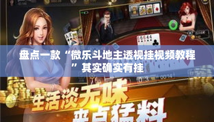 盘点一款“微乐斗地主透视挂视频教程”其实确实有挂