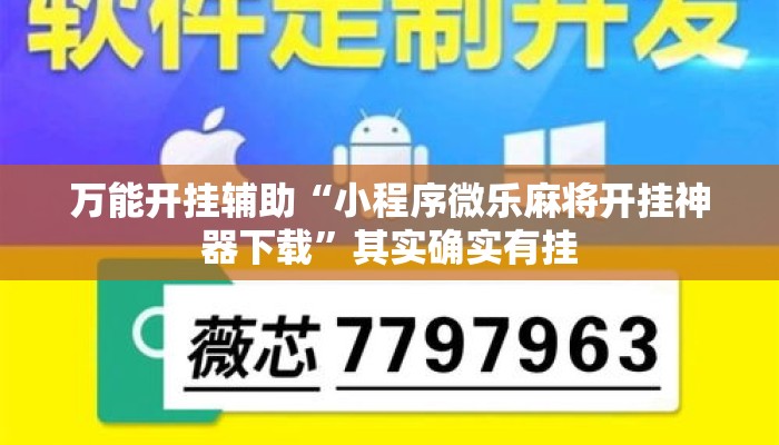 万能开挂辅助“小程序微乐麻将开挂神器下载”其实确实有挂