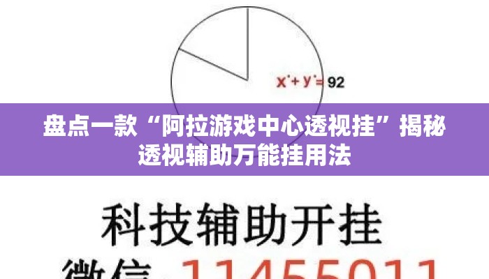 盘点一款“阿拉游戏中心透视挂”揭秘透视辅助万能挂用法