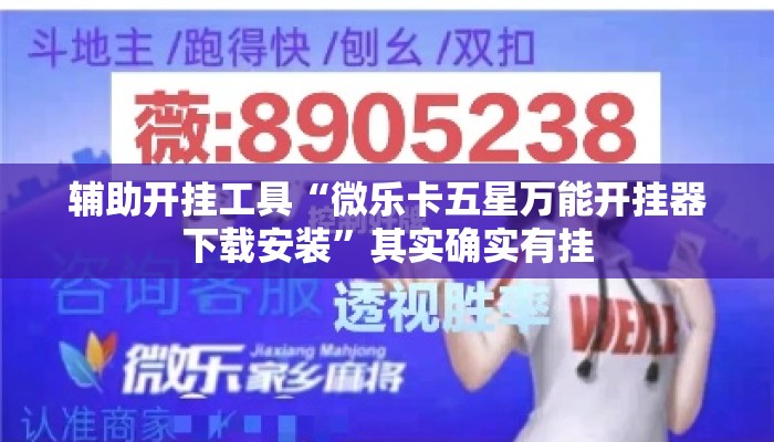 辅助开挂工具“微乐卡五星万能开挂器下载安装”其实确实有挂