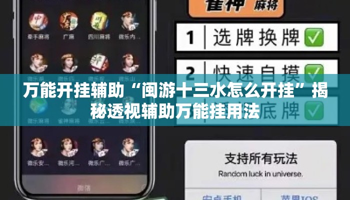 万能开挂辅助“闽游十三水怎么开挂	”揭秘透视辅助万能挂用法