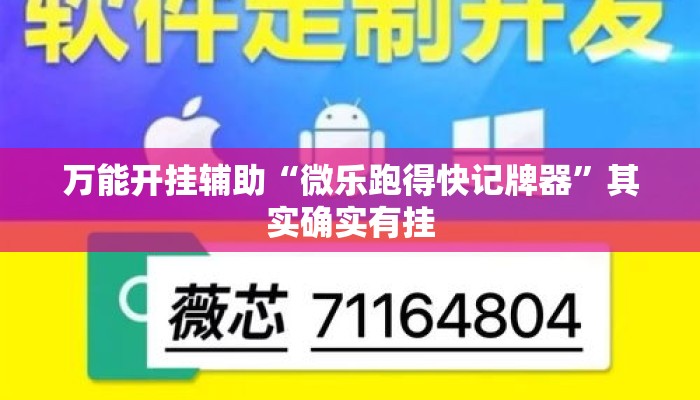 万能开挂辅助“微乐跑得快记牌器	”其实确实有挂