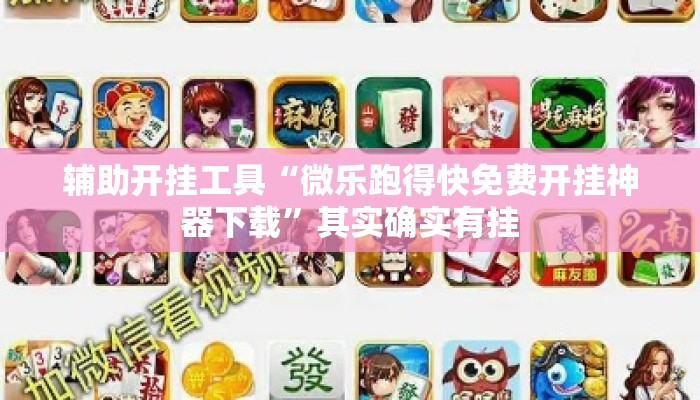 辅助开挂工具“微乐跑得快免费开挂神器下载	”其实确实有挂