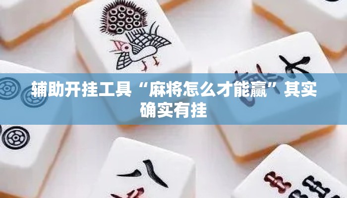 辅助开挂工具“麻将怎么才能赢	”其实确实有挂