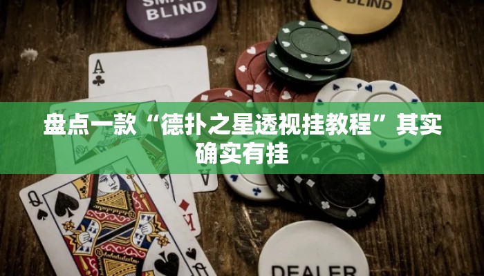 盘点一款“德扑之星透视挂教程”其实确实有挂