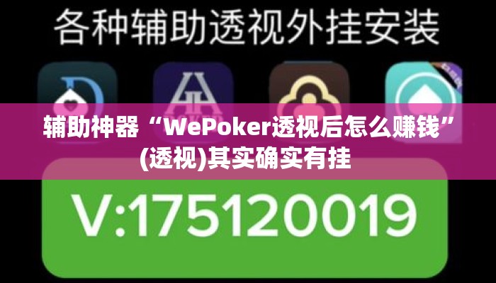 辅助神器“WePoker透视后怎么赚钱”(透视)其实确实有挂 