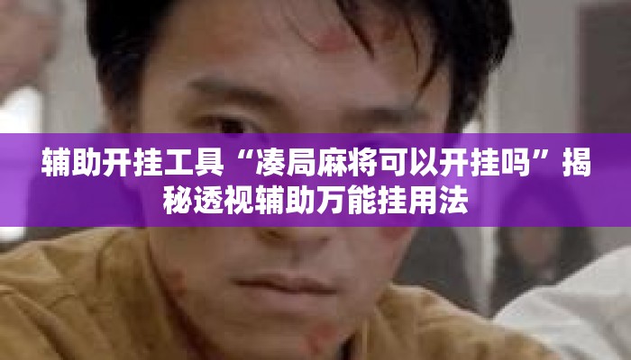 辅助开挂工具“凑局麻将可以开挂吗”揭秘透视辅助万能挂用法
