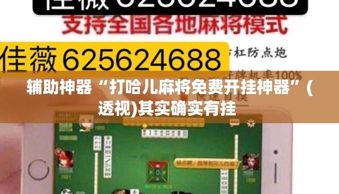 辅助神器“打哈儿麻将免费开挂神器”(透视)其实确实有挂 