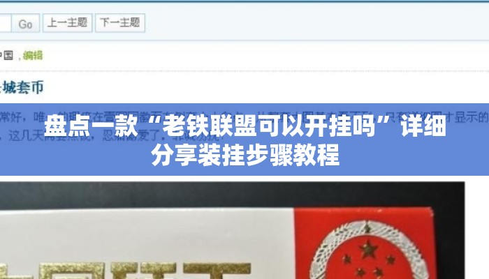 盘点一款“老铁联盟可以开挂吗”详细分享装挂步骤教程