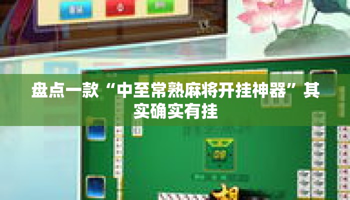 盘点一款“中至常熟麻将开挂神器”其实确实有挂