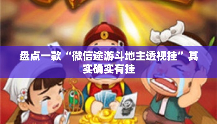 盘点一款“微信途游斗地主透视挂”其实确实有挂
