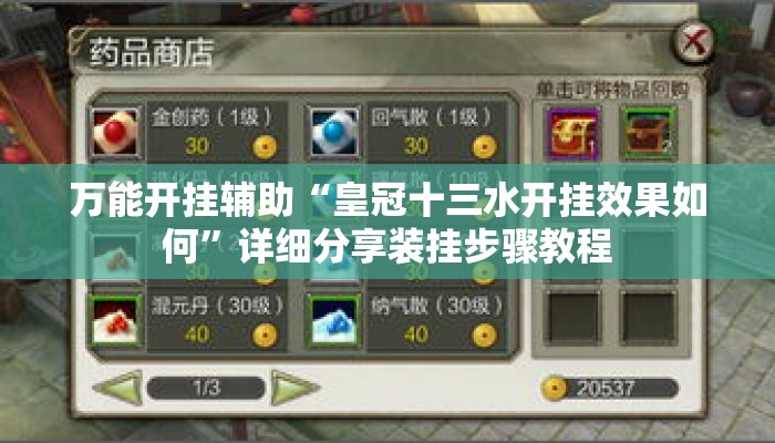 万能开挂辅助“皇冠十三水开挂效果如何	”详细分享装挂步骤教程