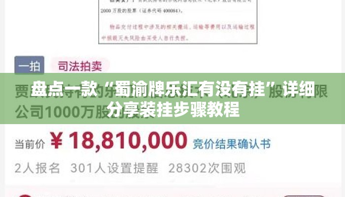 盘点一款“蜀渝牌乐汇有没有挂”详细分享装挂步骤教程