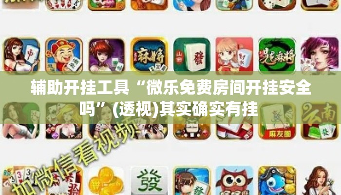 辅助开挂工具“微乐免费房间开挂安全吗”(透视)其实确实有挂 
