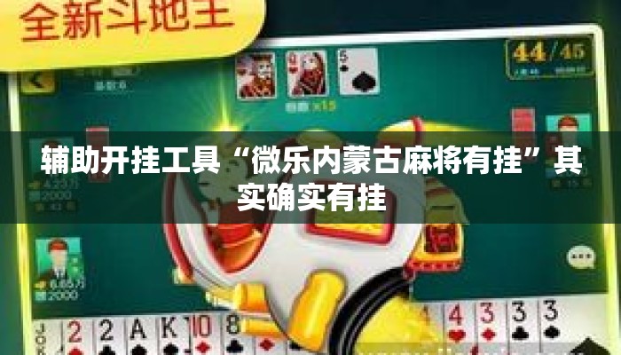 辅助开挂工具“微乐内蒙古麻将有挂	”其实确实有挂