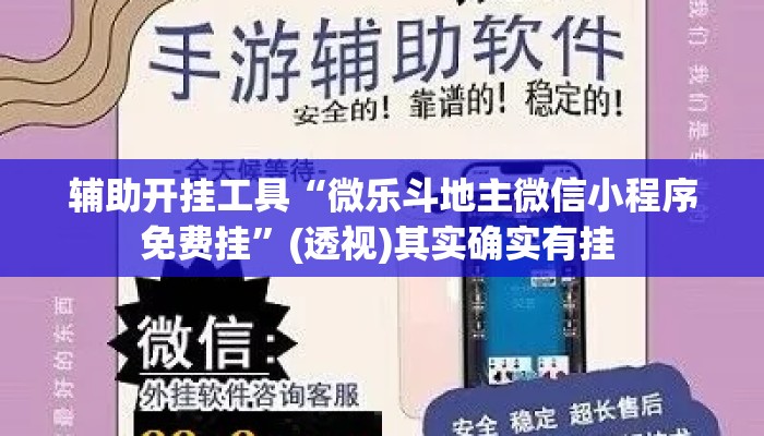 辅助开挂工具“微乐斗地主微信小程序免费挂”(透视)其实确实有挂 
