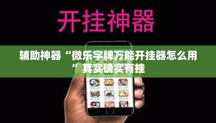 辅助神器“微乐字牌万能开挂器怎么用”其实确实有挂