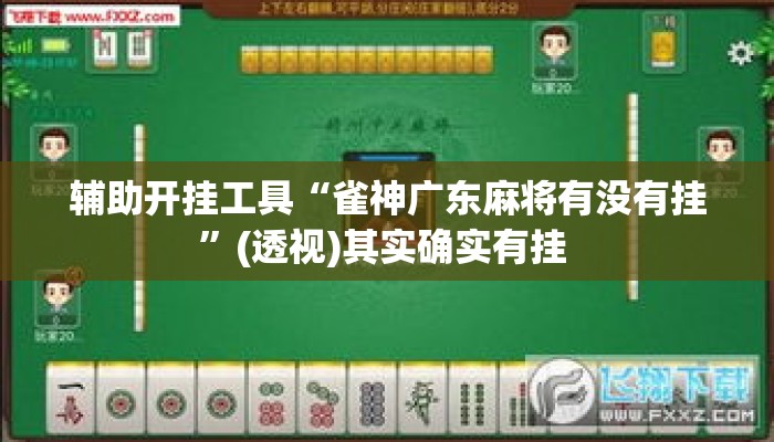 辅助开挂工具“雀神广东麻将有没有挂”(透视)其实确实有挂 