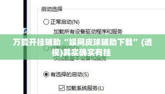 万能开挂辅助“娱网皮球辅助下载”(透视)其实确实有挂 